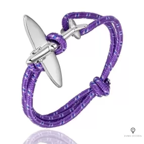 Bracelet Avion Corde Violet