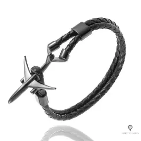 Bracelet Avion de Ligne Noir