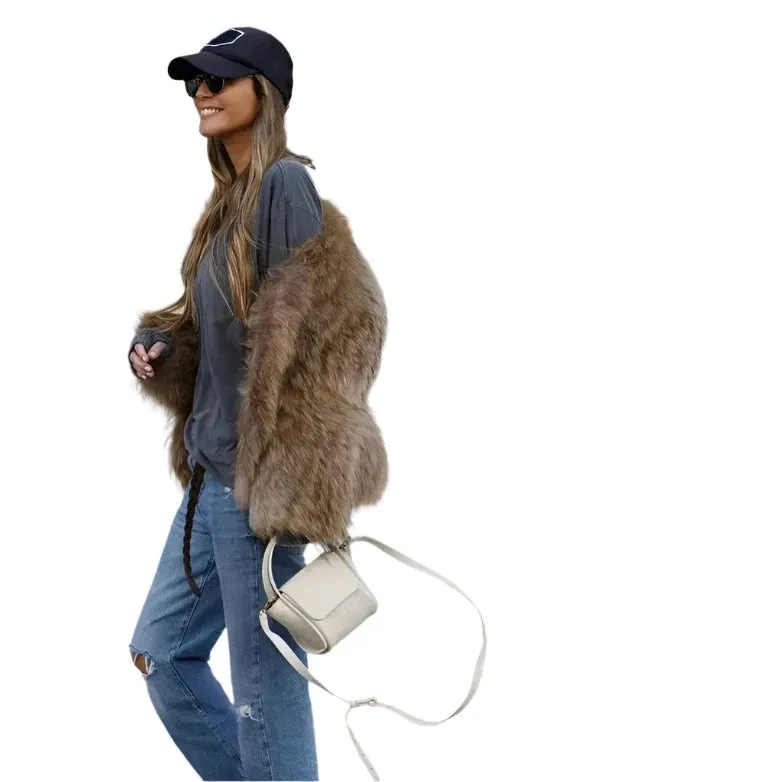 Branna - Manteau en fausse fourrure d'hiver pour femmes