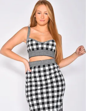 Brassière à carreaux / 38486 - JEANS INDUSTRY