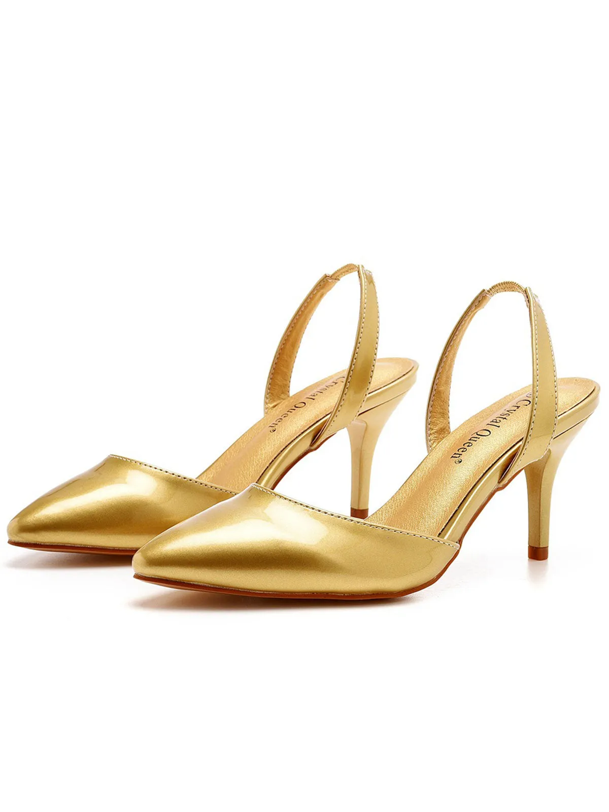 Bref élégant bout pointu Slingback talons hauts