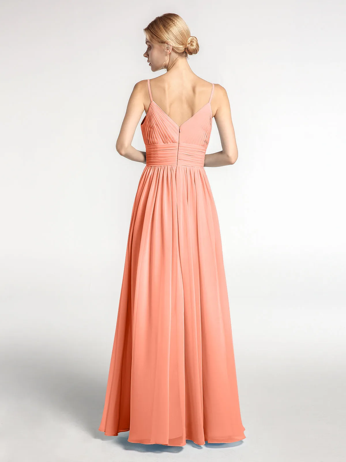 Bretelles Spaghetti Mousseline Maxi Robes Crépuscule