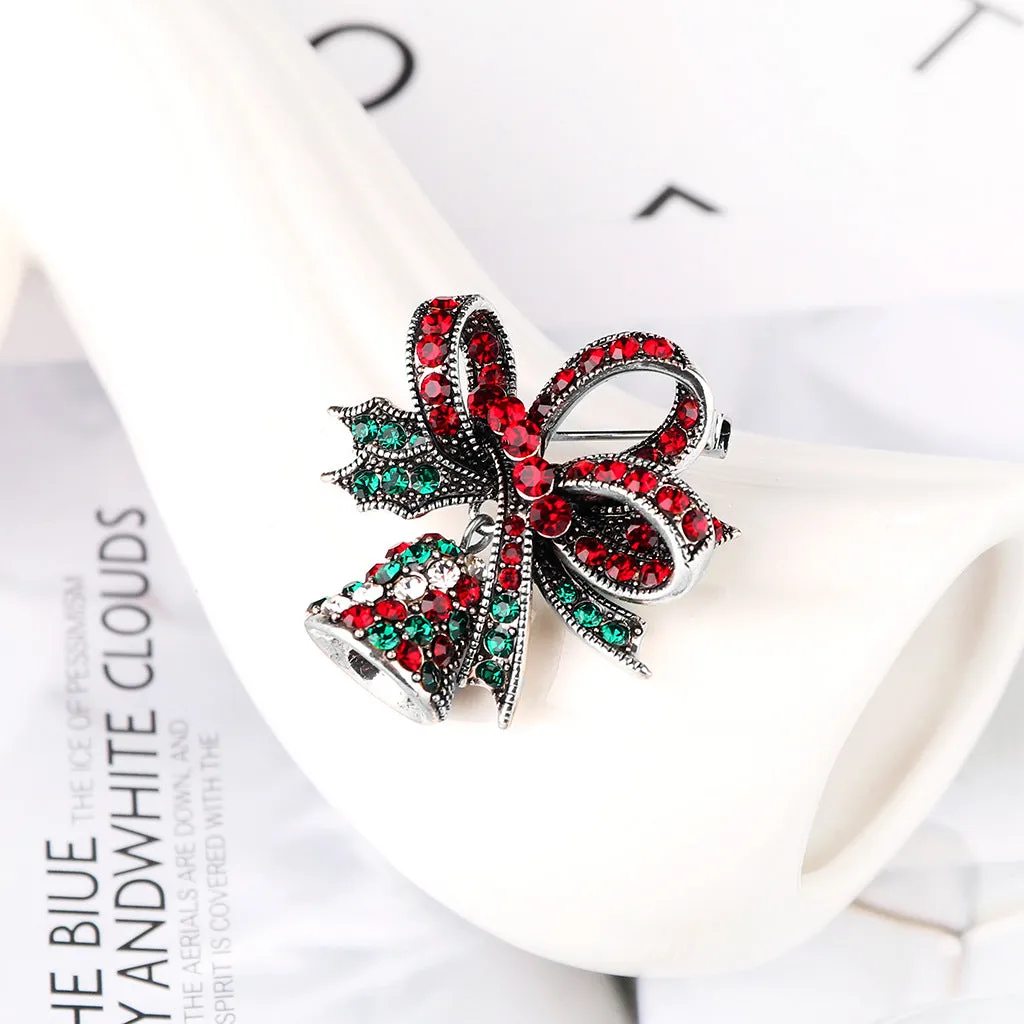 Broche Cloche De Noël Vintage