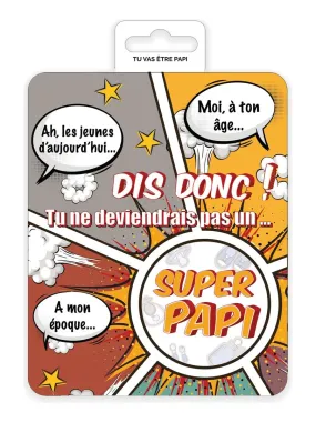 Carte à gratter - Tu vas être papi - Blanc