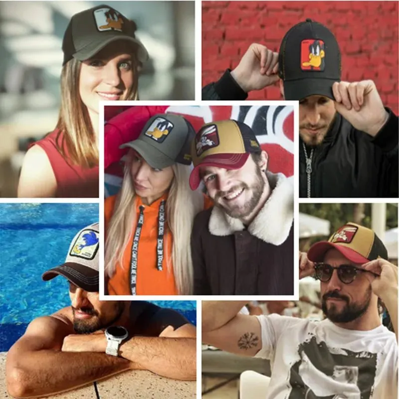 Casquette motard cartoon - Dafy duck Green