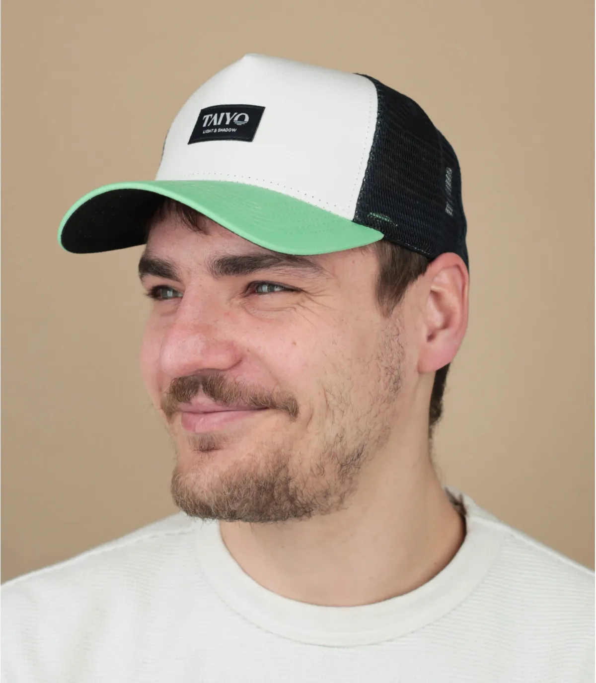 casquette  vert pale - Casquette Jade Trucker Taiyo : Headict