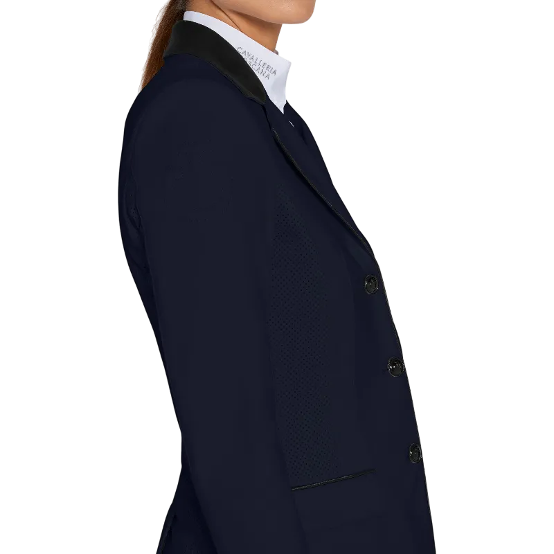 Cavalleria Toscana - Veste de concours femme CT Perforated marine