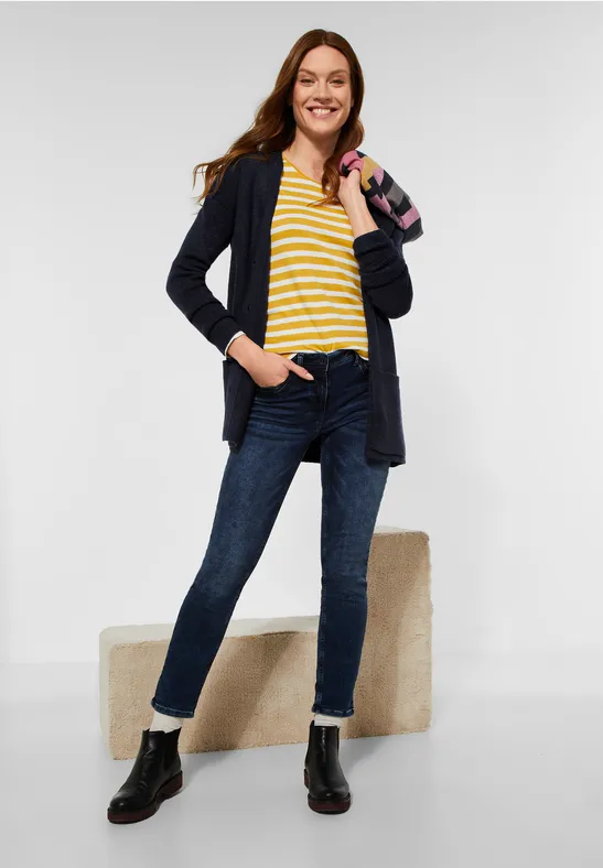 CECIL Cardigan de couleur unie 