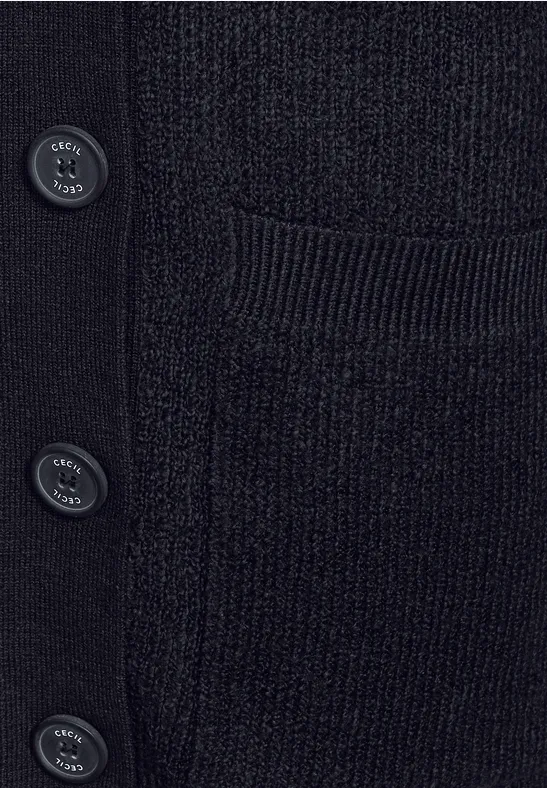 CECIL Cardigan de couleur unie 