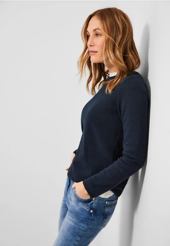 CECIL Pull-over basique avec structure 