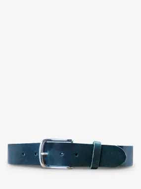 CEINTURE EN CUIR POUR HOMME ET FEMME BLEU LaCeinture Magnifique - 40mm - Bleu Canard