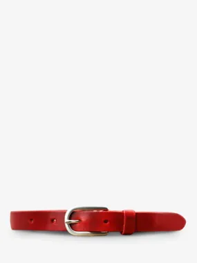 CEINTURE EN CUIR POUR HOMME ET FEMME ROUGE LaCeinture Magnifique - 25mm - Rouge Carmin