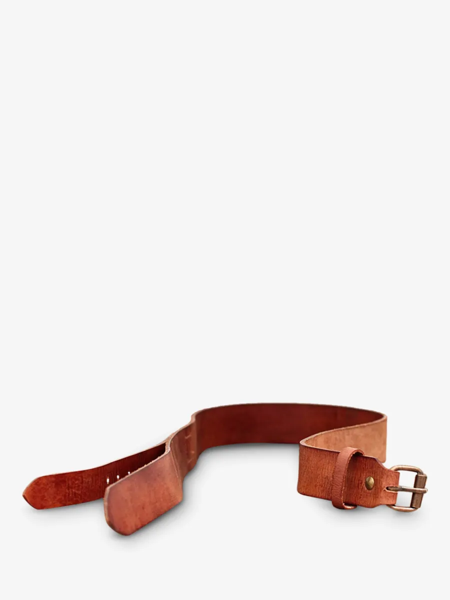 CEINTURE EN CUIR POUR HOMME MARRON LaCeinture - Naturel - 105cm