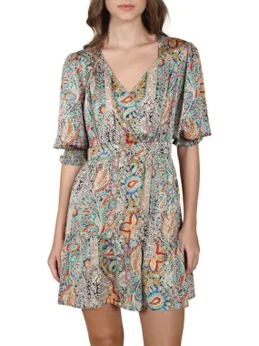 CHATTAWAK - Robe courte droite - Multicolore
