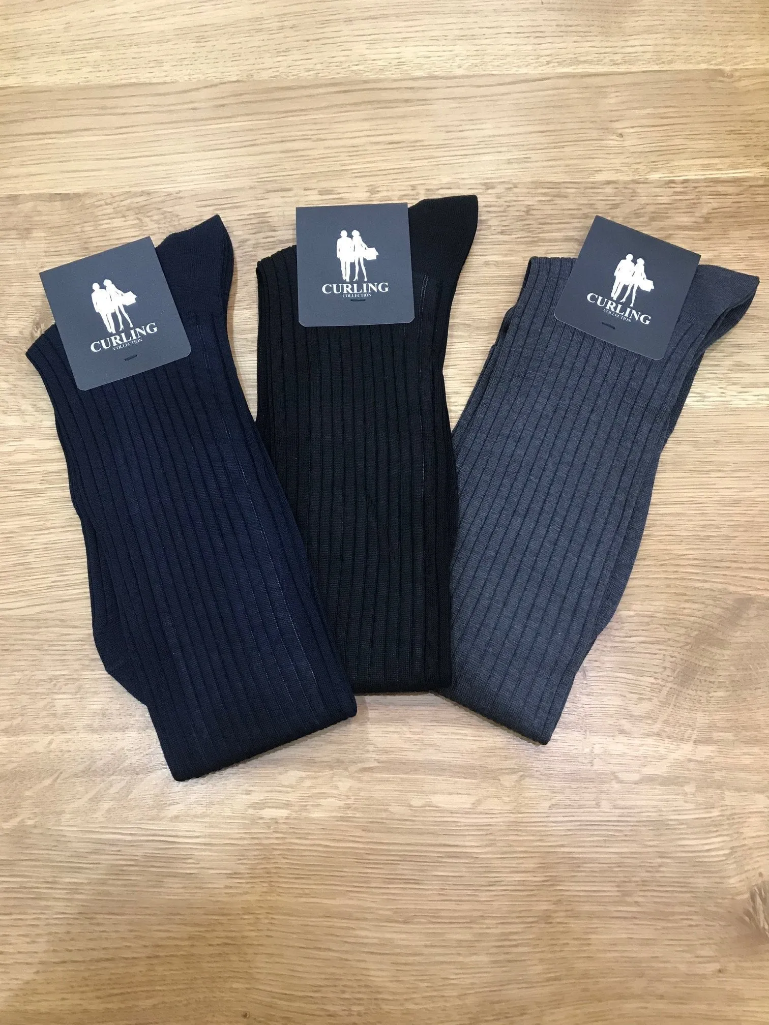 Chaussettes hautes en fil d'écosse