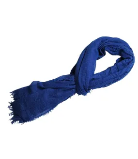 Cheche froissé uni écharpe foulard Homme Femme