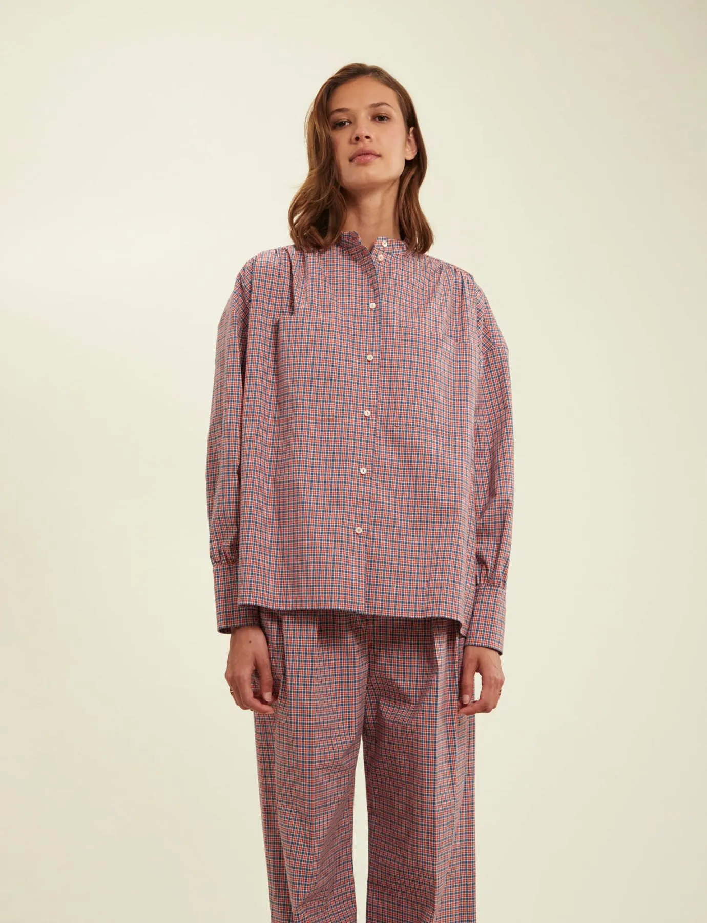 Chemise Adamo rouge à carreaux