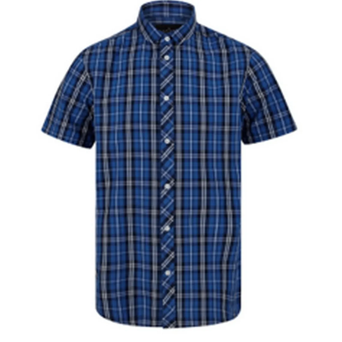 Chemise à carreaux en boton bleu pour homme Dissident - Chemise Homme sur MenCorner