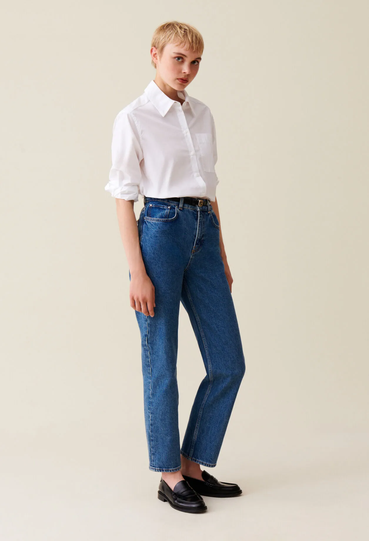 Chemise coton blanc | Claudie FR