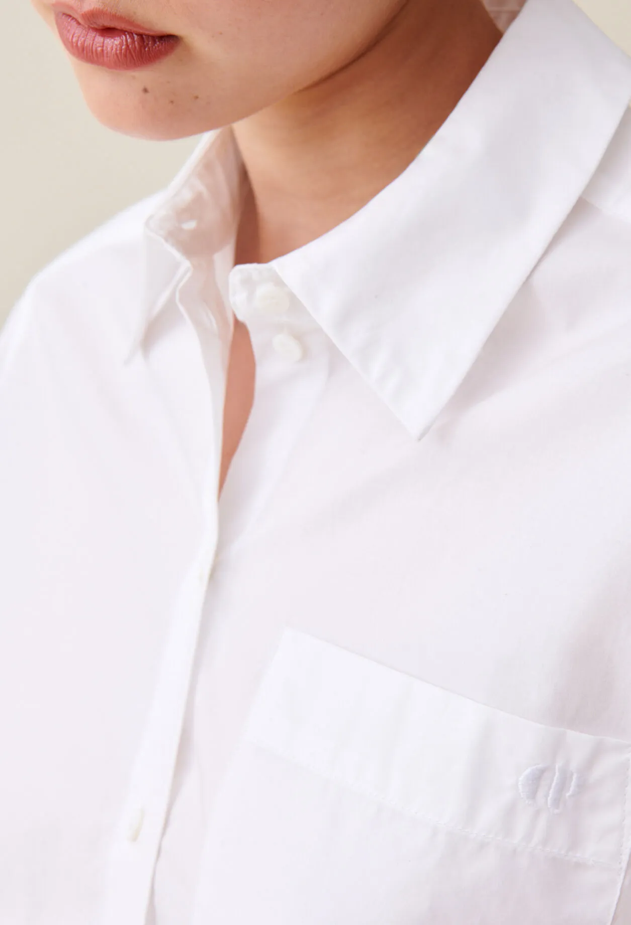 Chemise coton blanc | Claudie FR