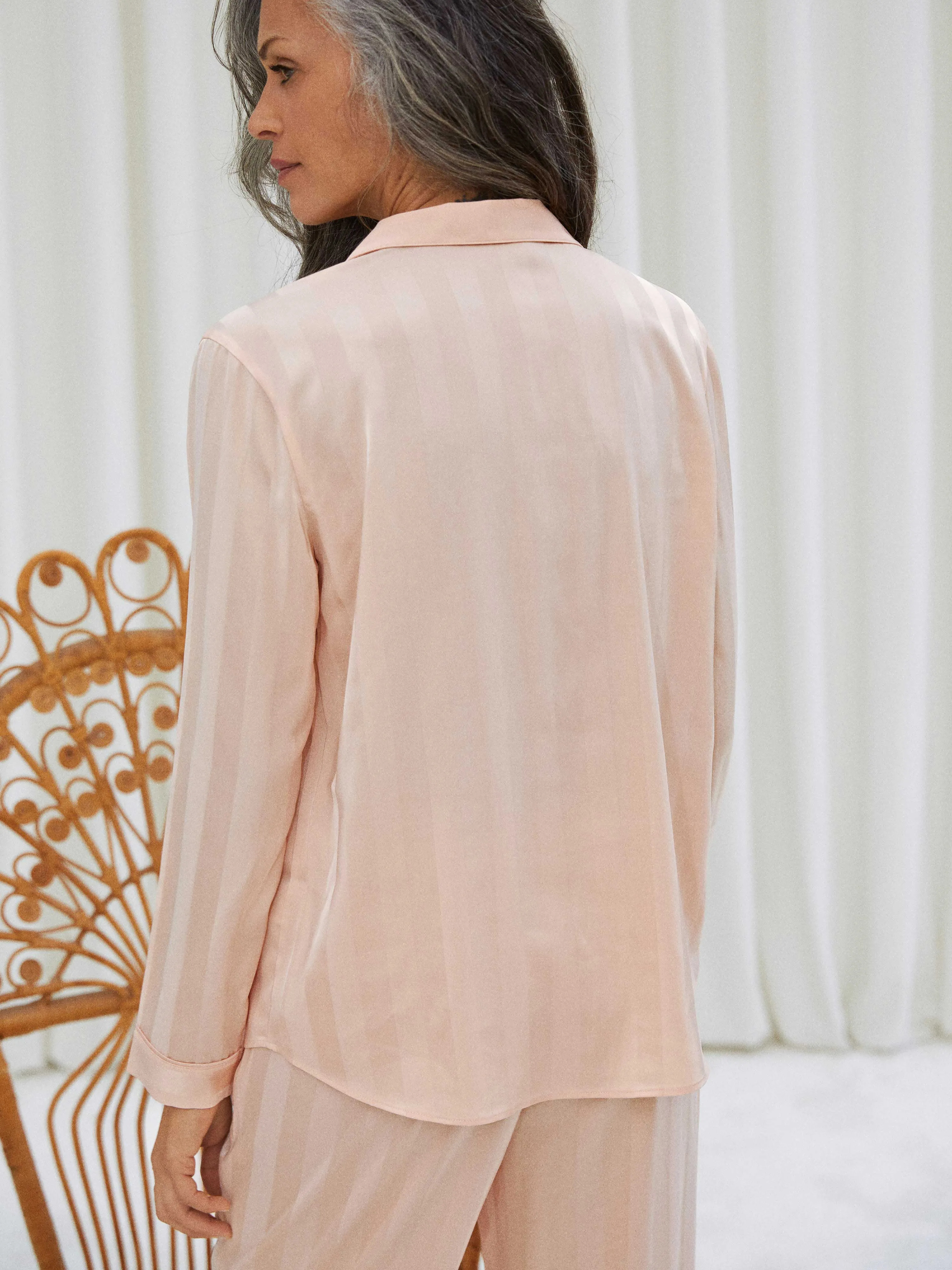 Chemise de pyjama - Topaze Pêche | Darjeeling