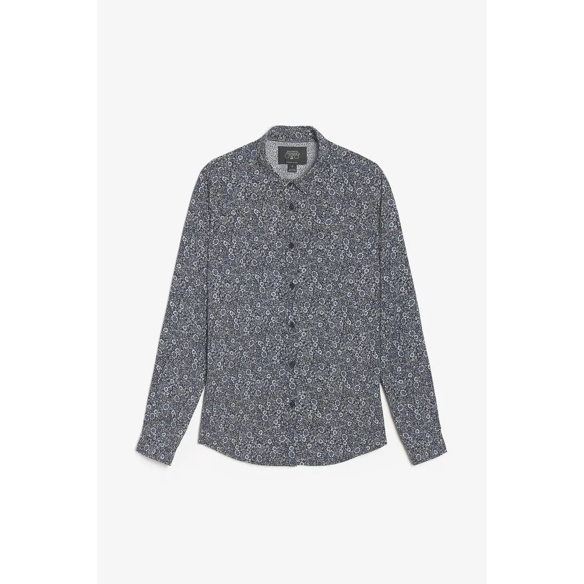 Chemise FABION bleu en coton Le Temps des Cerises - Chemise Homme sur MenCorner