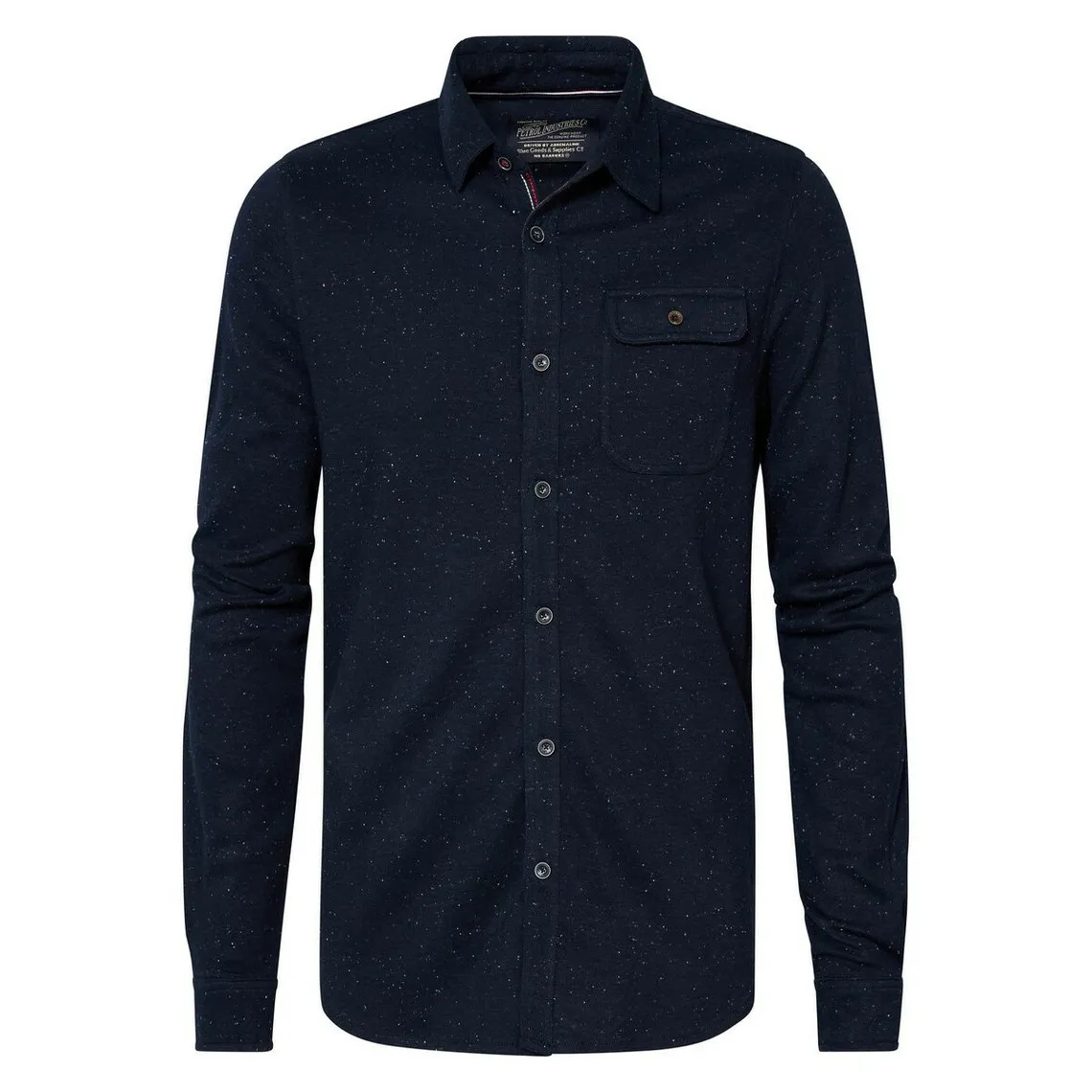 Chemise homme bleu en coton Petrol - Chemise Homme sur MenCorner