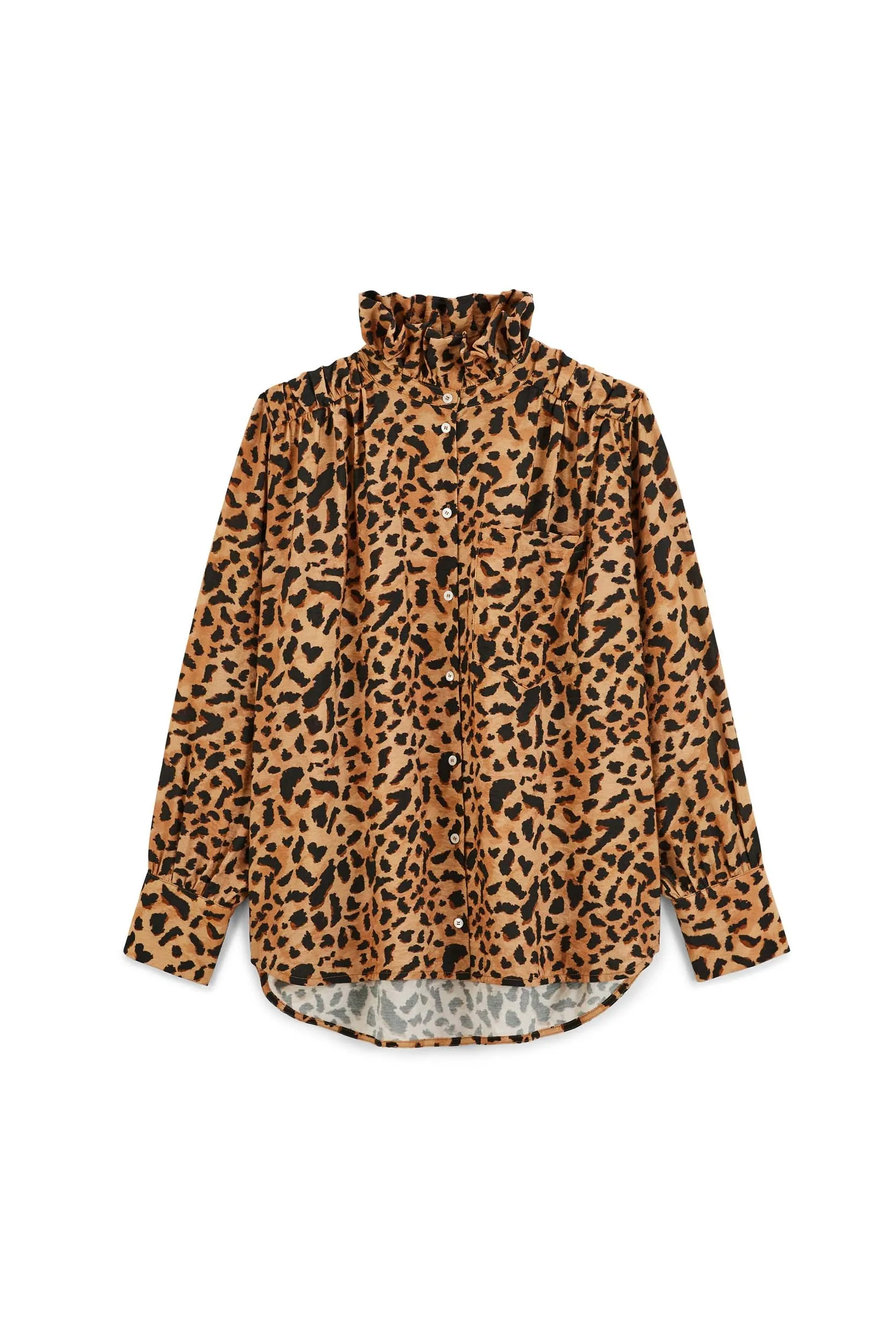 Chemise Léonor guépard cappuccino