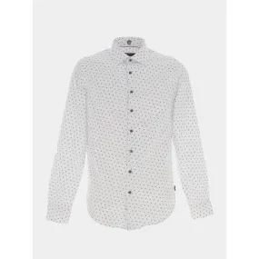 Chemise matt blanc bleu homme - Izac | wimod