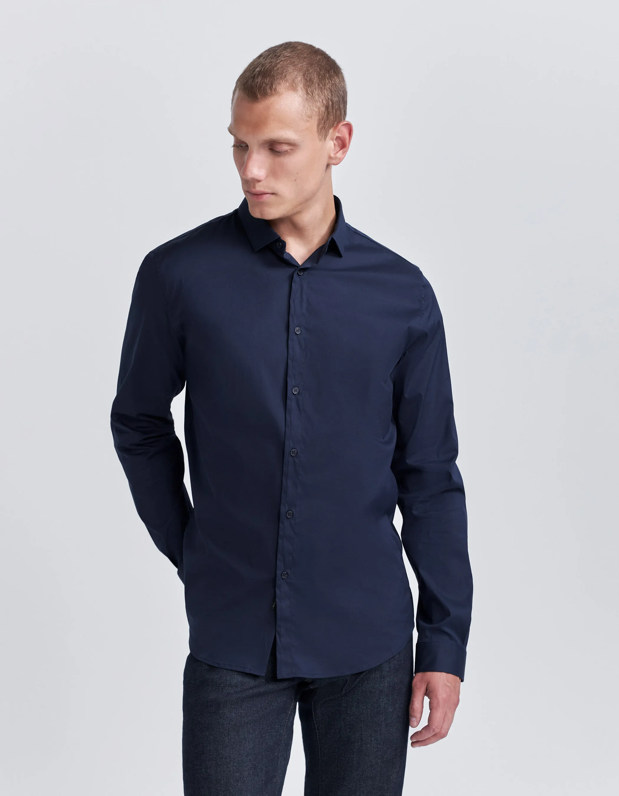 Chemise SLIM marine EASY CARE Homme