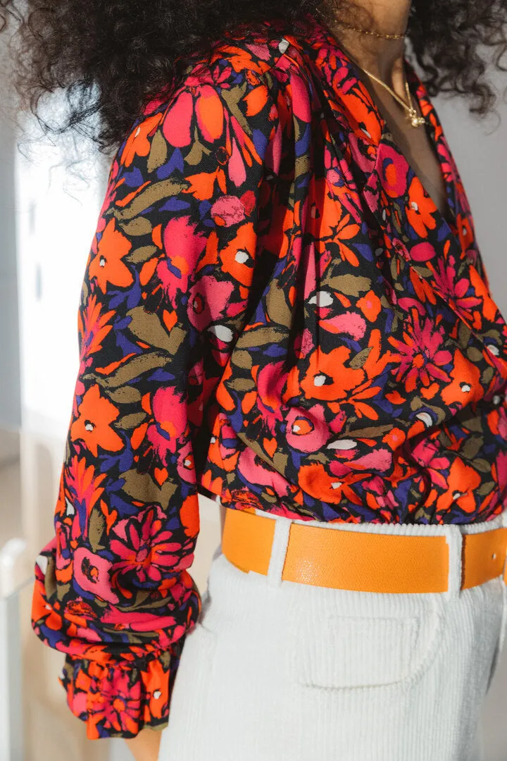 Chemise Volute imprimé nymphéa