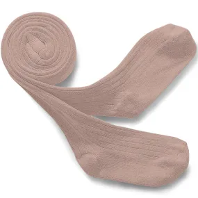 Collants à côtes Louise – Vieux Rose