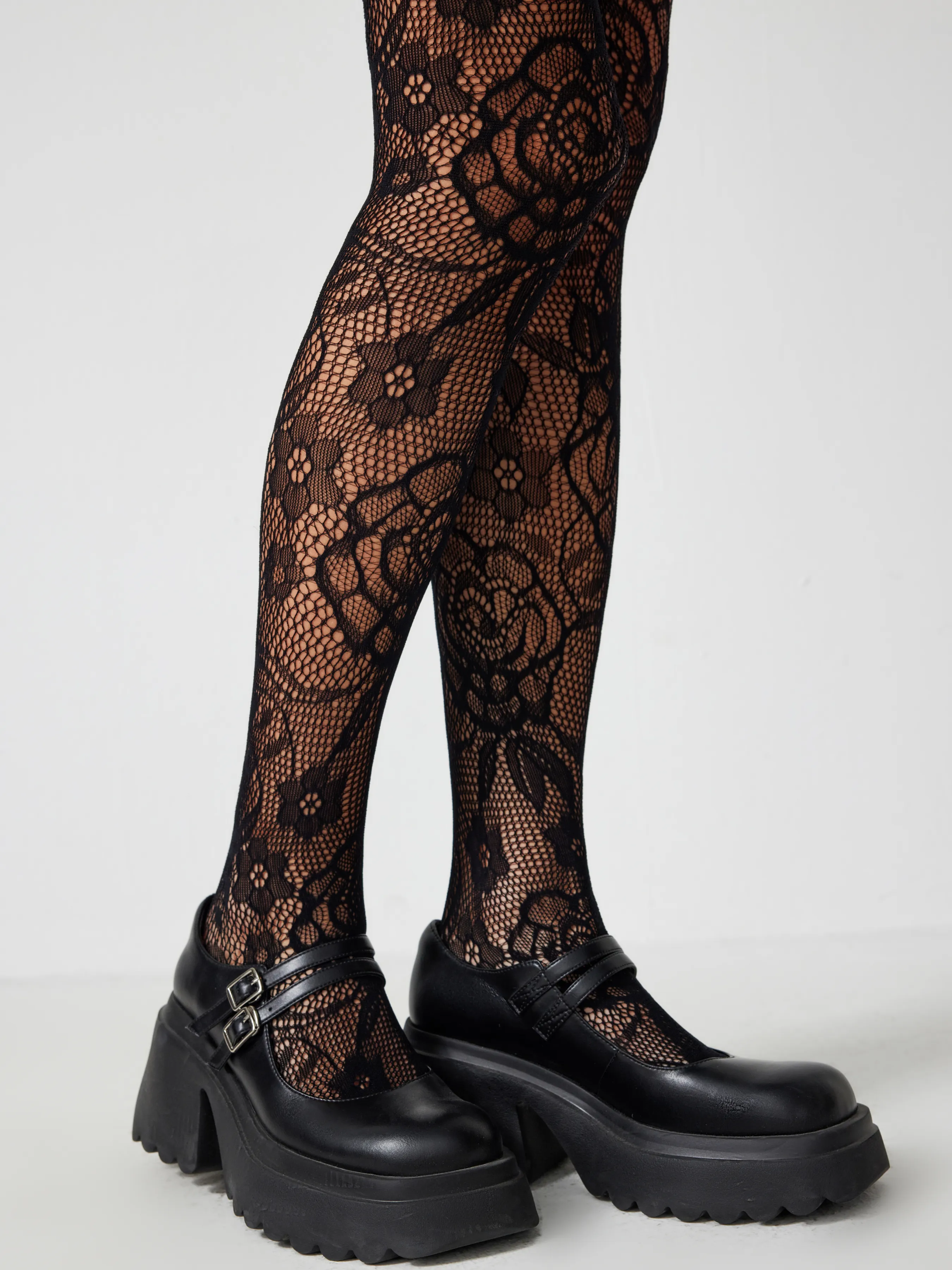Collants évidés Flower Vine