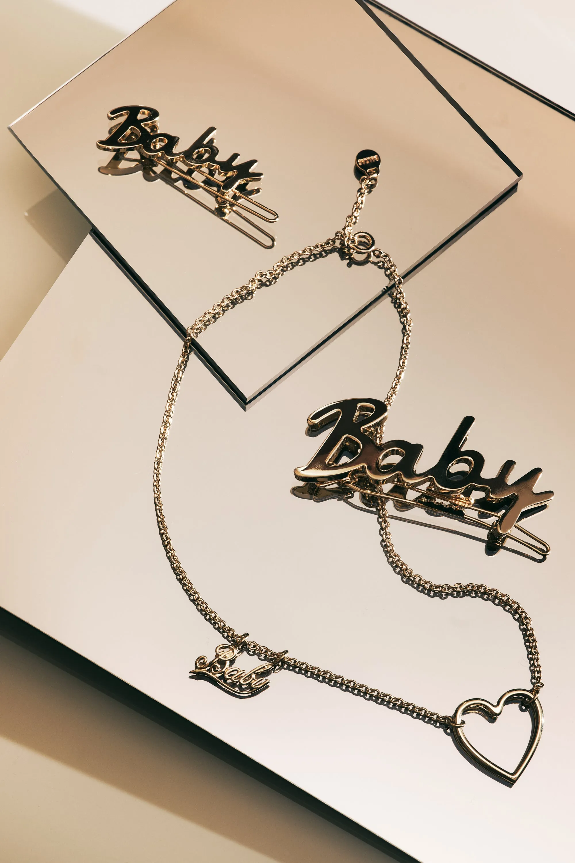 Collier Marina coeur doré