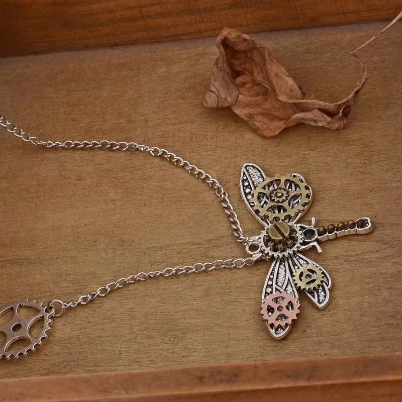 Collier Steampunk Papillon