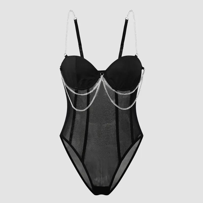 Corset Femme Body Noir