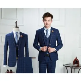 Costume 3 pièces à carreaux écossais pour homme vintage