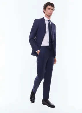 Costume bleu carbonne C2AIDO-AC80-31 - Costume Homme