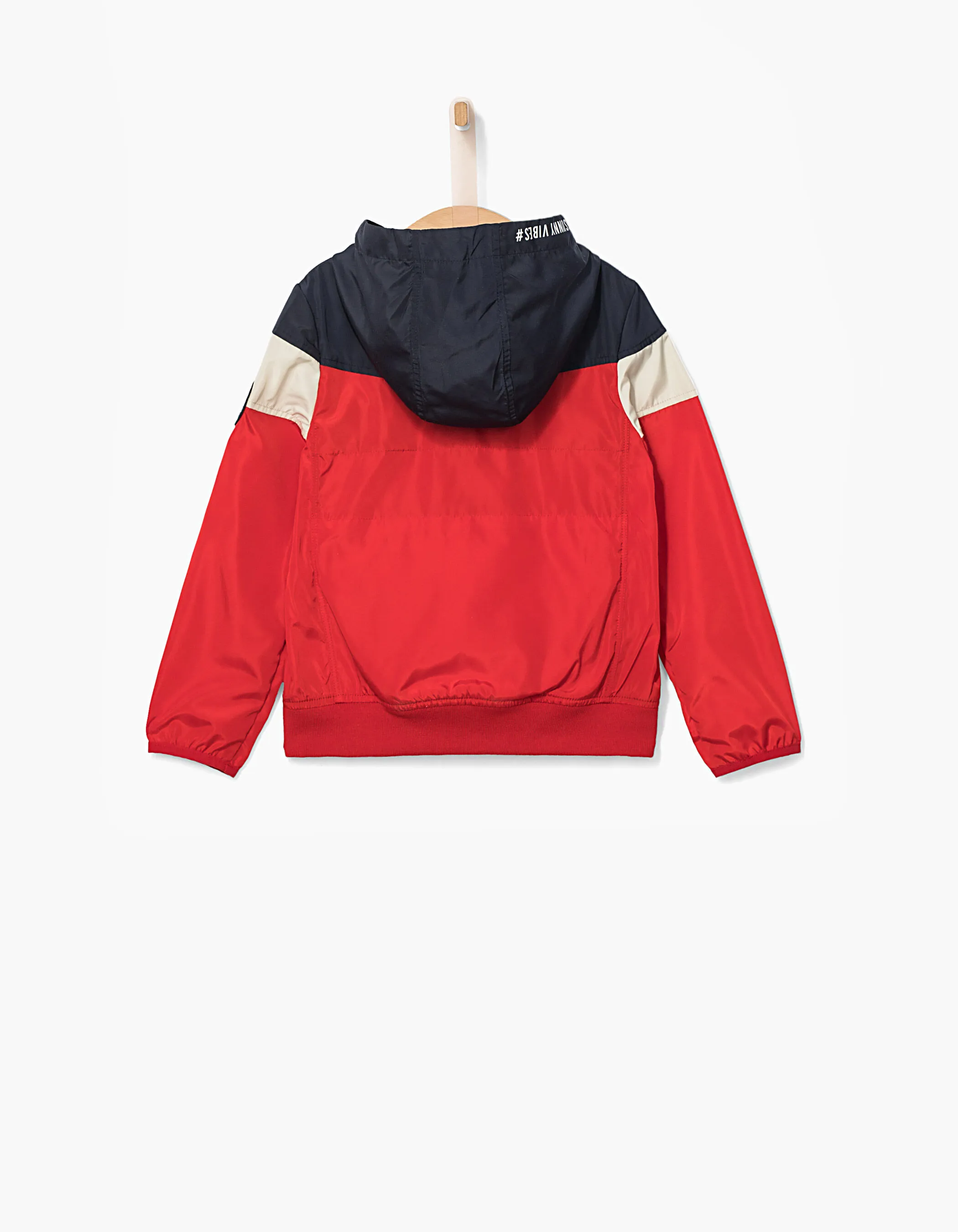 Coupe-vent tricolore packable garçon
