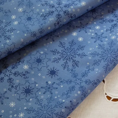 Coupon tissus stof "we love christmas " 610