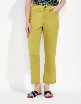 CRAZIERA Pantalon coton femme droit