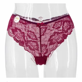 Culotte lingerie gina dentelle sexy stretch réglable Femme ETINCELLE