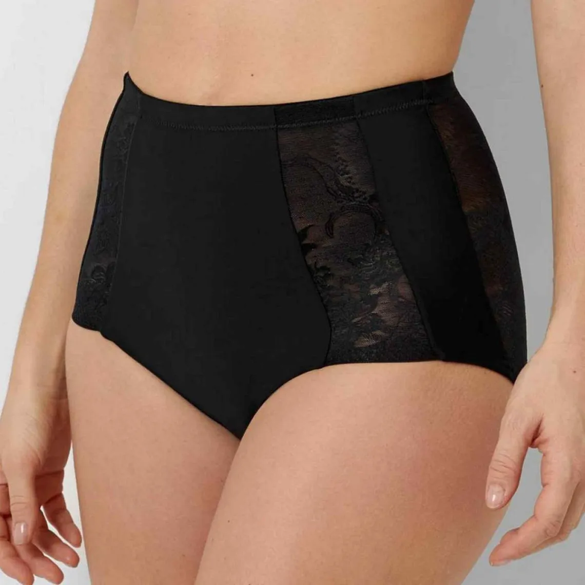 Culotte taille haute sculptante noire | Lingerie sculptante 3 SUISSES