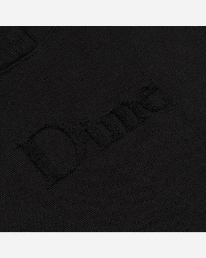 Dime Hoodie - Classic Chenille Logo - Black