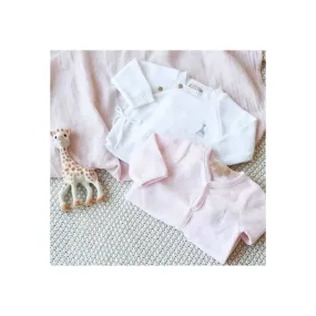 Dors bien bébé fille en velours drop needle - TROIS KILOS SEPT - Rose - 1 mois rose - Trois Kilos Sept