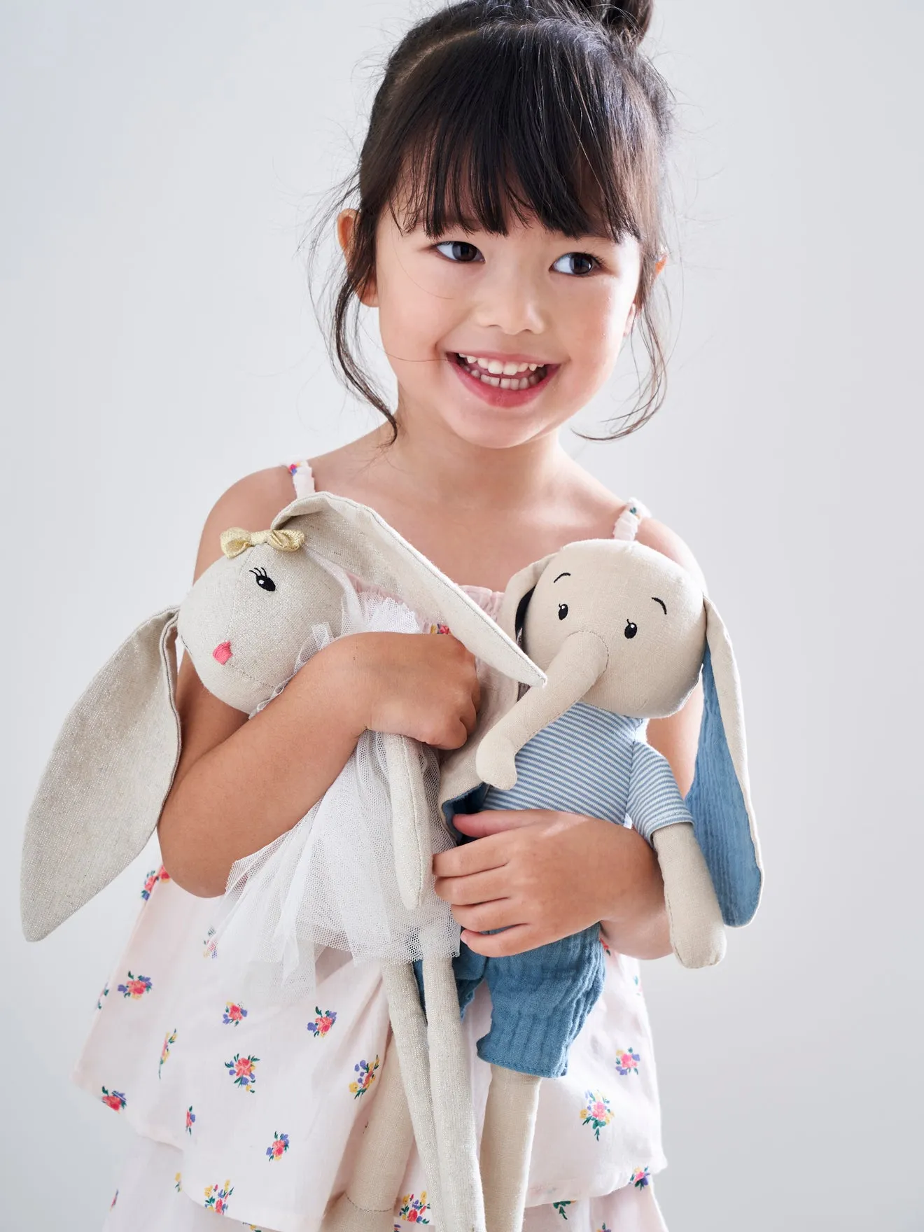 Doudou éléphant lin et coton