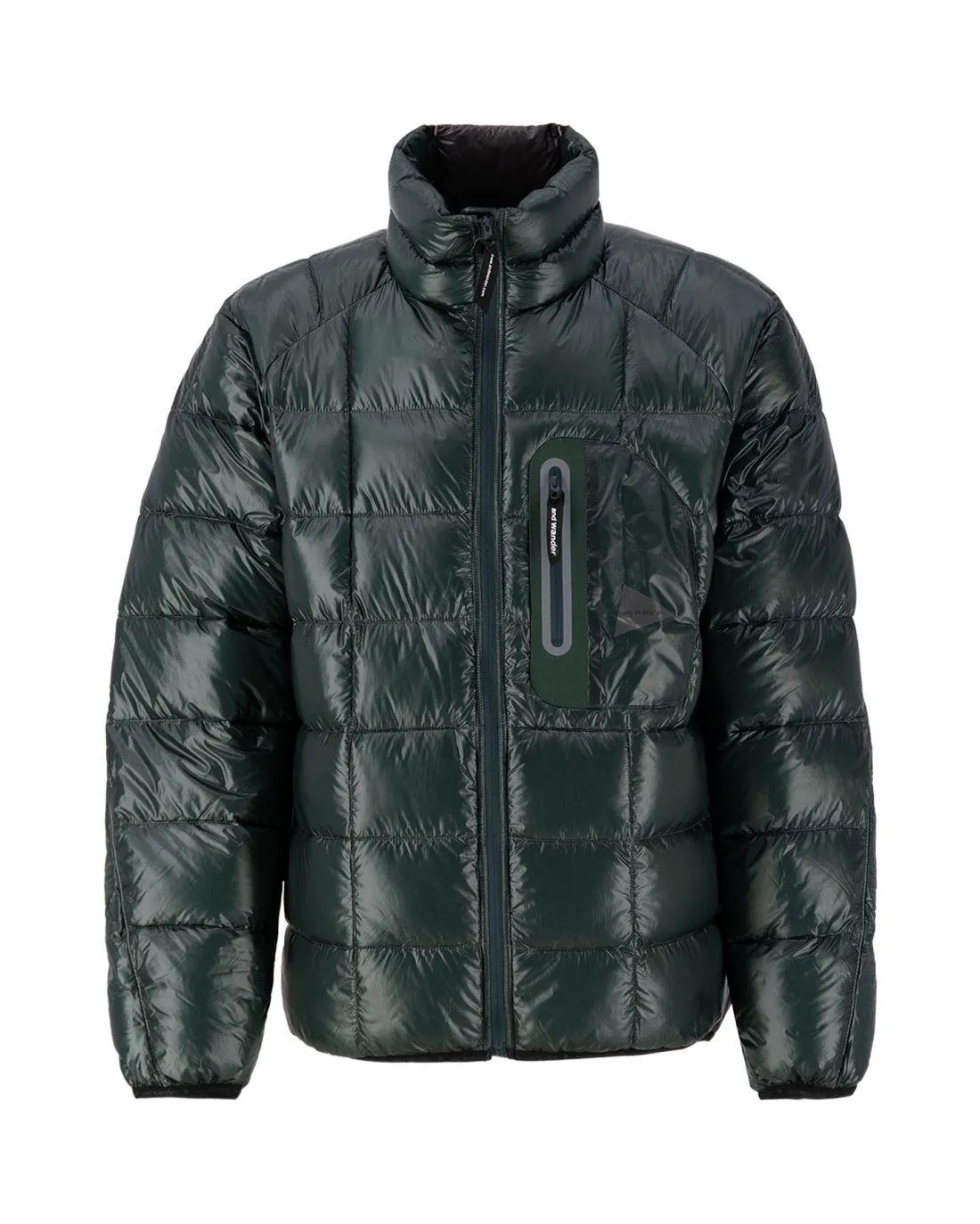 Doudoune DIAMOND STITCH DOWN GREEN - And Wander | Chez Maman Rouen
