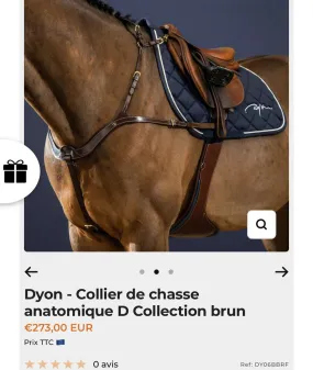 Dyon - Collier de chasse anatomique D Collection brun