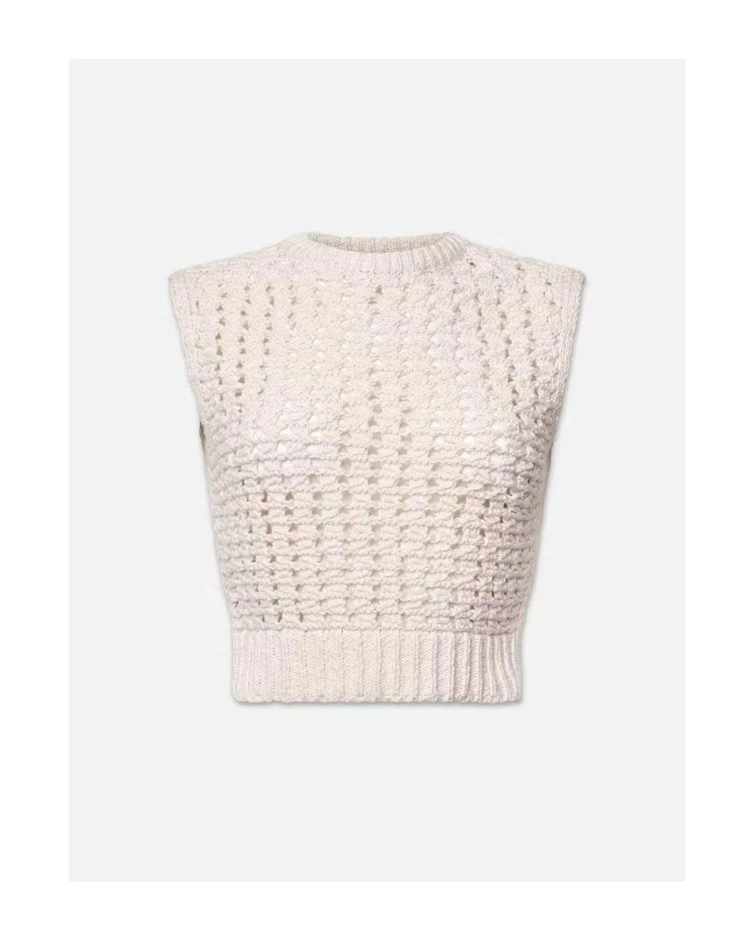 DÉBARDEUR YARN SWEATER CREAM - Frame | Chez Maman Rouen