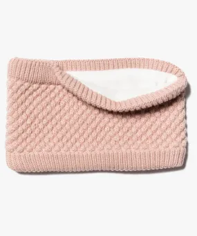 echarpe snood bebe fille a doublure polaire chaude rose accessoires